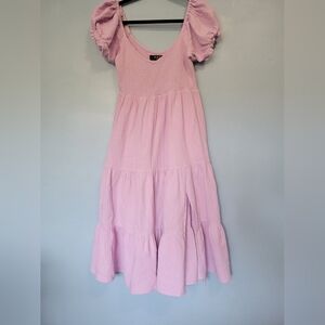 knee length dresses for ladies Heavyweight long wrap linen dress main image 0